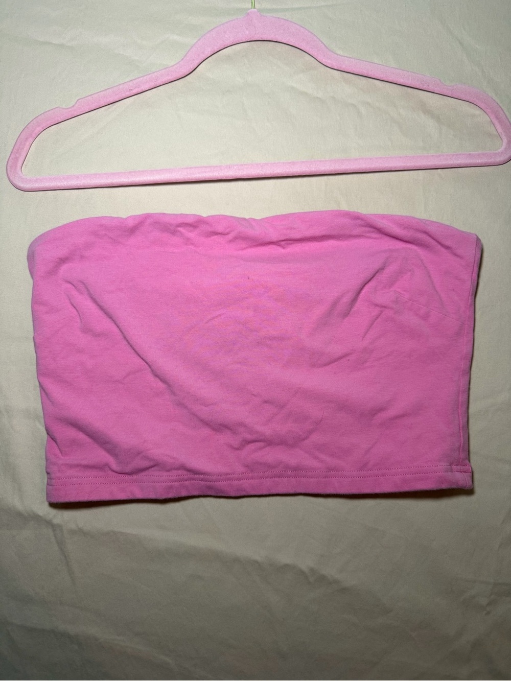 Aritzia Pink Strapless Bandeau Tube Top